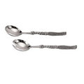 Silver Plated Tassel Salad Server Set